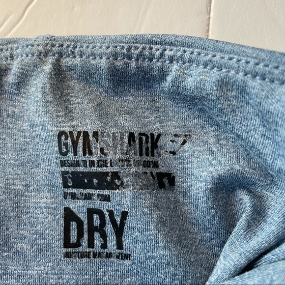GYMSHARK Heather Blue Leggings with Side Mesh Insets size S - Picture 9 of 9